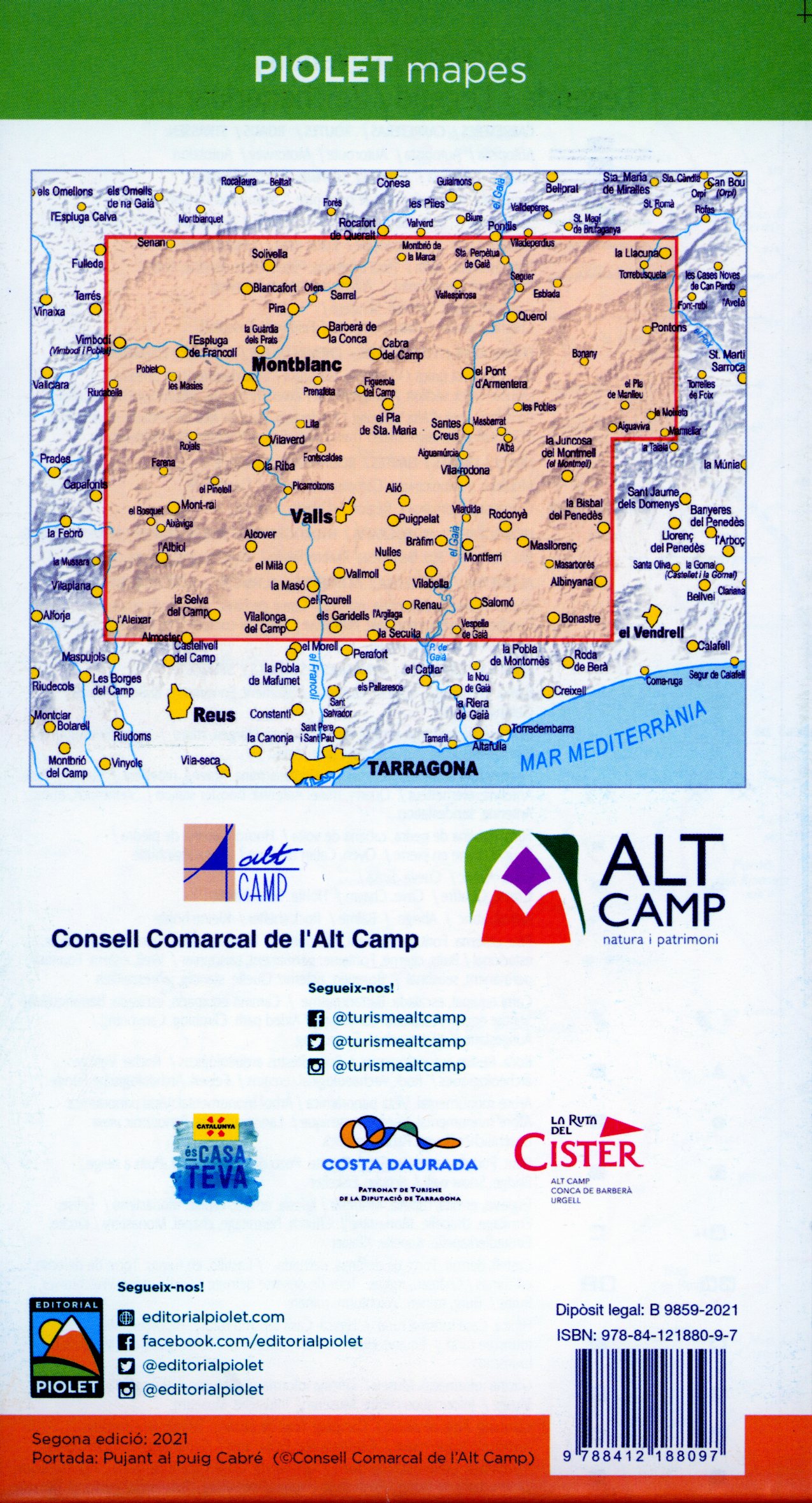 Camins de l'Alt Camp : Senders homologats : Rutes comarcals i locals - Miniatura 2